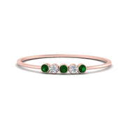 5-stone-minimalist-diamond-stackable-band-with-emerald-in-FD9425RORGEMGR-NL-RG